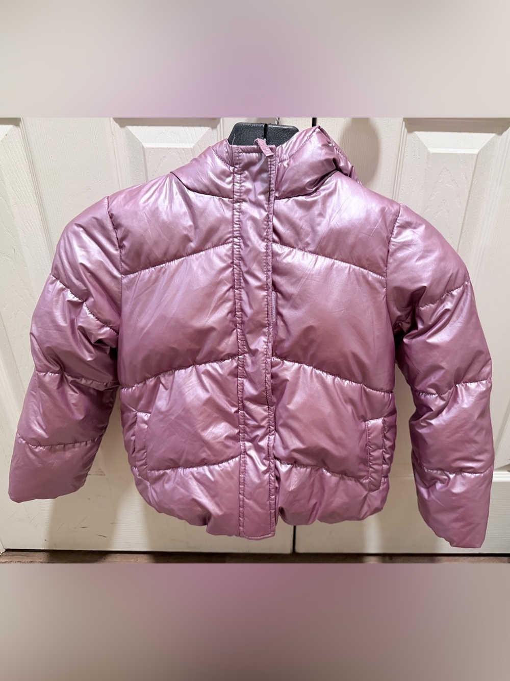The Children's Place Lilac Purple Puffer Coat M